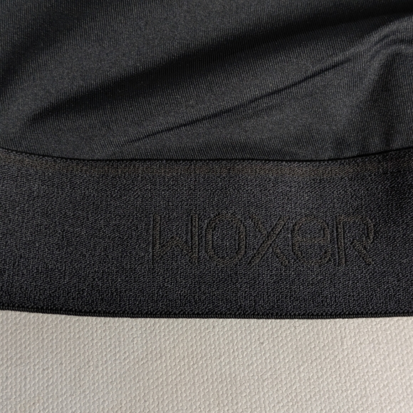 Woxer Boss Flex Black Crop top Sports Bra Logo Print Size 3XL Gym Active Yoga - Picture 5 of 9